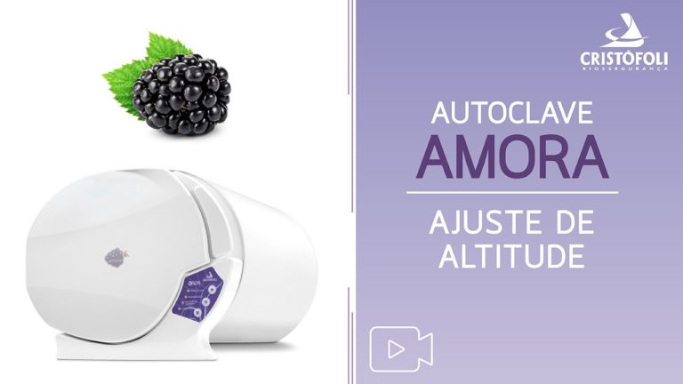 Passo-a-passo: Ajuste de altitude autoclave Amora