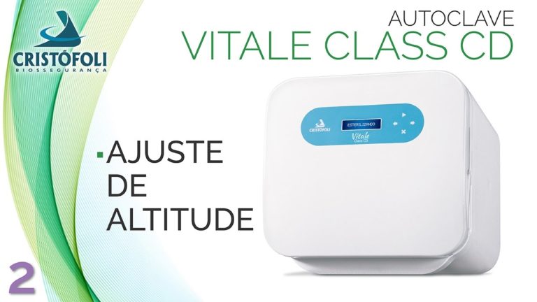 Passo-a-passo: Ajuste de altitude Autoclave Vitale Class CD