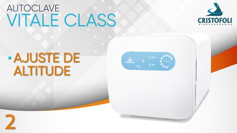 Passo-a-passo: Ajuste de altitude Autoclave Vitale Class